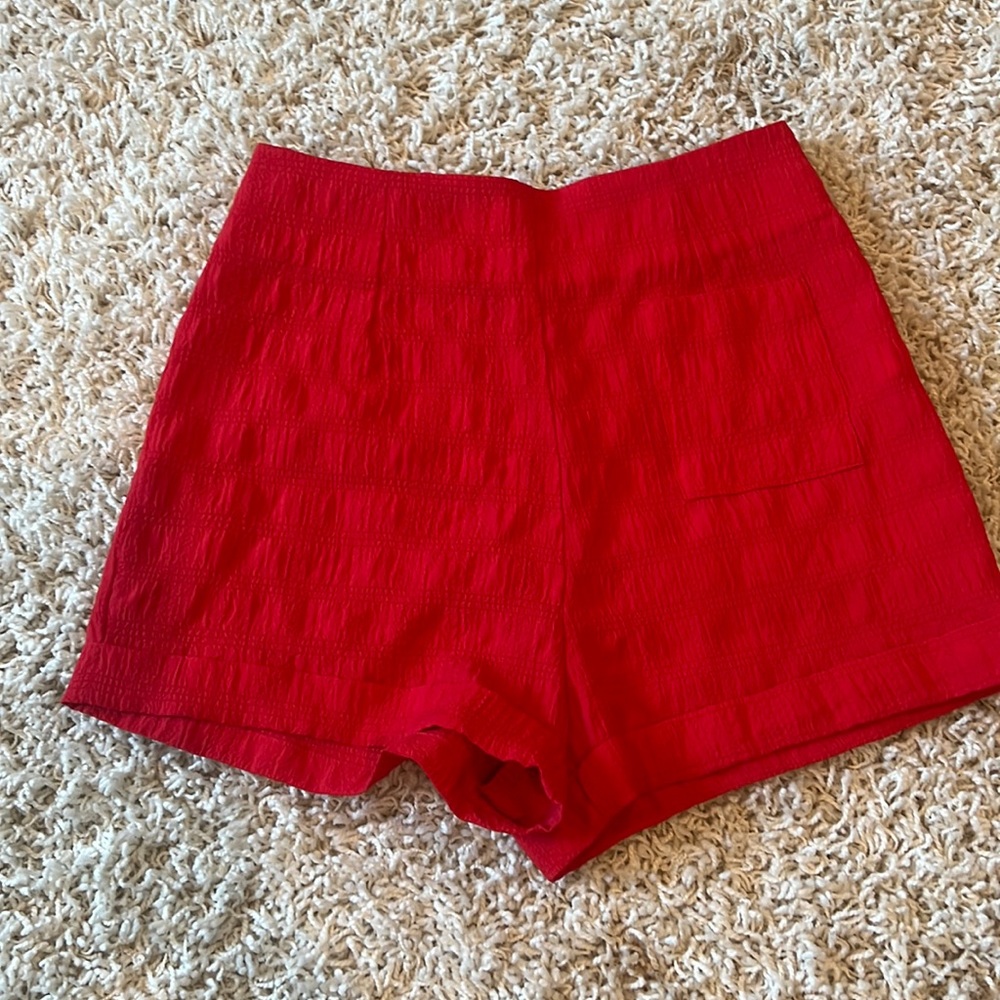 Urban outfitters red high waisted shorts